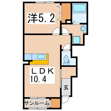 エスパス　コンフォルトの物件間取画像